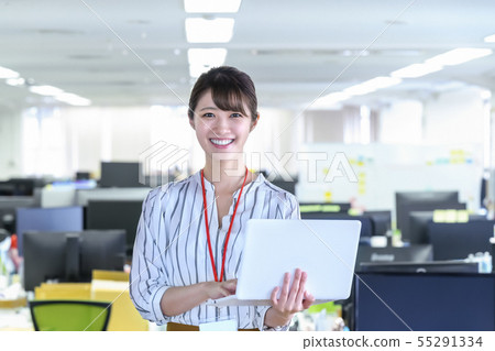 Office woman casual computer Office woman casual computer 55291334