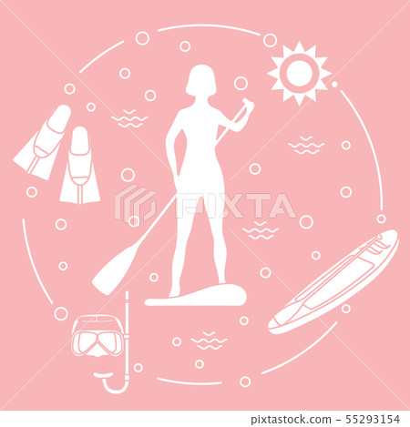 Sports and leisure on the water Stand Up Paddling Sports and leisure on the water Stand Up Paddling 55293154