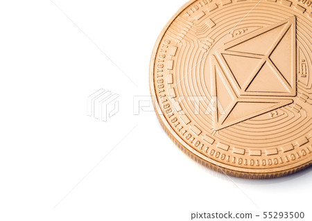 Gold cryptocurrency coin - etherum classic, Gold cryptocurrency coin - etherum classic, 55293500