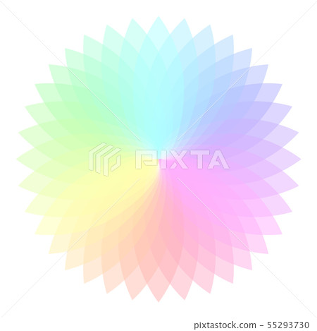 Rainbow color wheel. Colorful illustration guide. 55293730