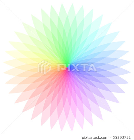 Rainbow color wheel. Colorful illustration guide. 55293731