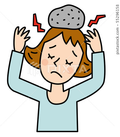 Headache head is heavy 55296158