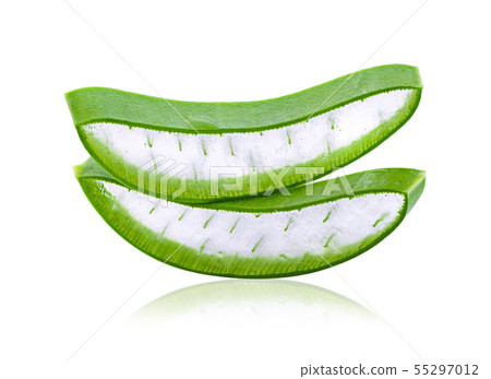 Aloe vera on a  white background. 55297012