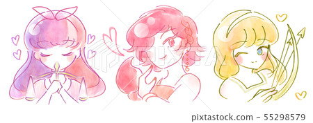 Hand-drawn style-libra-Scorpio-Sagittarius 55298579