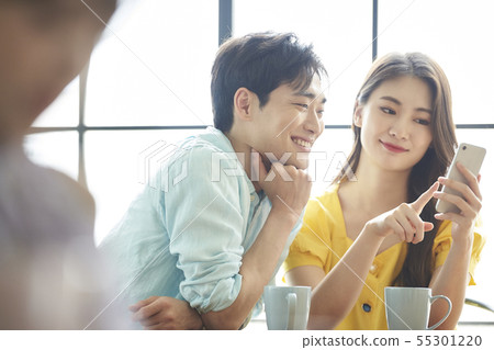 Couple Dating Restaurant Couple Dating Restaurant 55301220