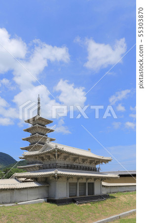 Layout model of the remains of the special historical site Sanuki Kokubunji (Nanamon, seven-storied pagoda) Layout model of the remains of the special historical site Sanuki Kokubunji (Nanamon, seven-storied pagoda) 55303870
