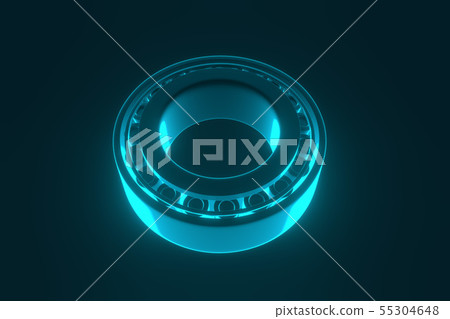 3D rendering. Automotive bearings auto spare parts. Tapered roller bearing 3D rendering. Automotive bearings auto spare parts. Tapered roller bearing 55304648