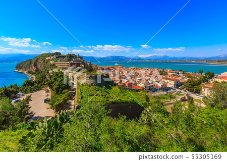 Nafplio, Greece aerial view 55305169
