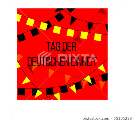 German unity day card concept. German unity day card concept. 55305259