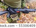 Army soldier in forest 55306409