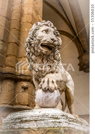 Florence, Italy lion statue Florence, Italy lion statue 55306810