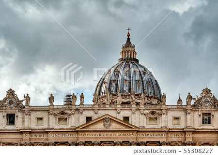 St. Peter's cathedral in Vatican 55308227