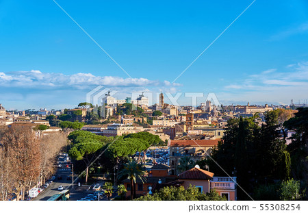 Rome skyline in Italy 55308254