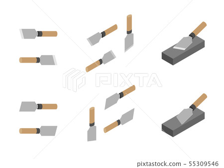 Japanese leather knives, whetstone and sharpener Japanese leather knives, whetstone and sharpener 55309546