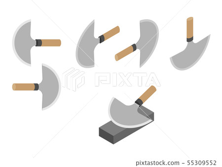 Japanese leather knives Half Moon or Round style, 55309552