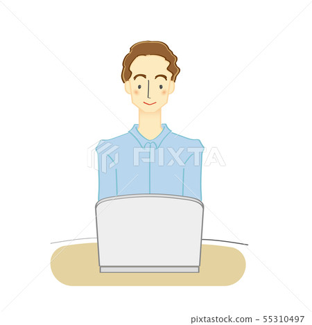 Men computer business job 55310497