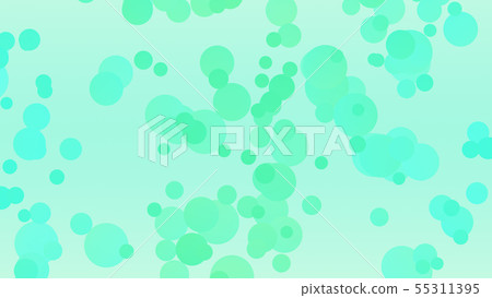 CG抽像水滴由界面張力淺藍色黃綠色隔開 55311395