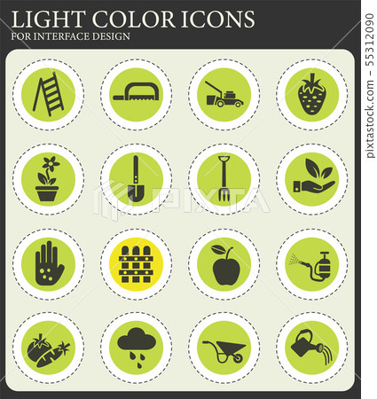 gardening icon set gardening icon set 55312090