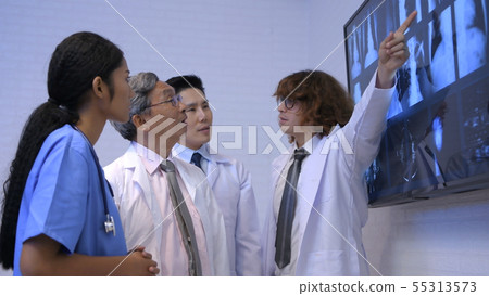 Medical concept. Medical groups are sharing Medical concept. Medical groups are sharing 55313573