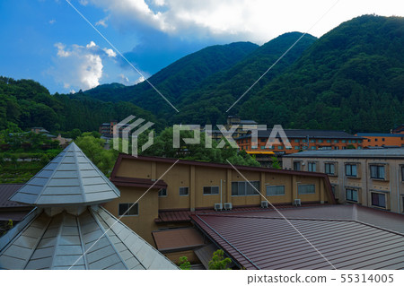 天神溫泉滿天星斗的天空的村莊 天神溫泉滿天星斗的天空的村莊 55314005