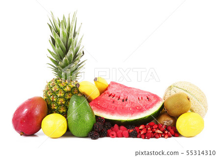 fruit on white background 55314310