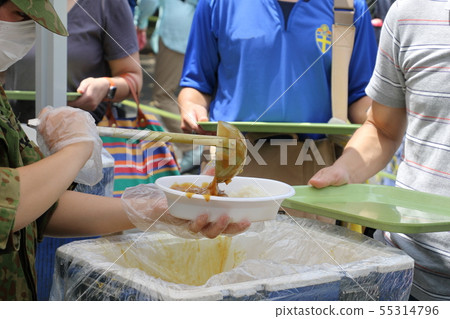 Self-Defense Force cooking training curry rice 55314796