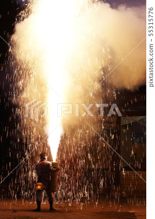 Summer festival hand tube fireworks 55315776