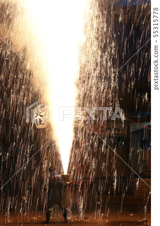 Summer festival hand tube fireworks 55315778