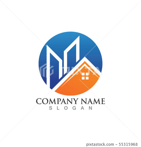 Home logo and symbol , Property and Construction 55315968