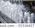 Water pressure. City fountain. Jet bottom.  55316457