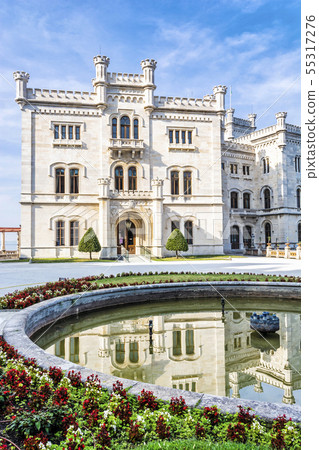 Miramare castle near Trieste, northeastern Italy 55317276