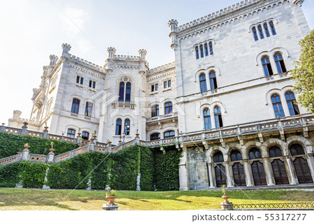 Miramare castle near Trieste, northeastern Italy 55317277