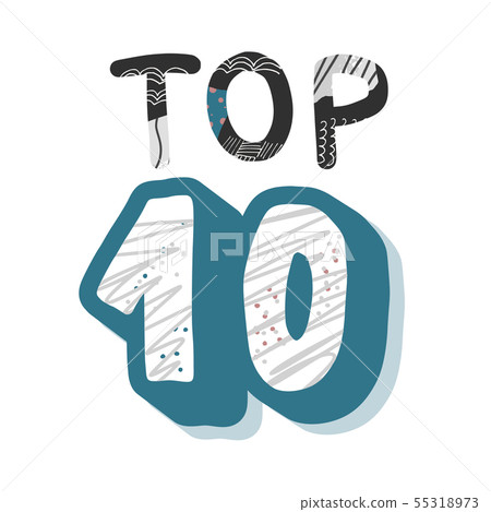 Top 10 list blank. Vector template dsign. - 스톡일러스트 [55318973] - PIXTA