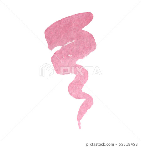 Abstract watercolor paper splash shapes isolated drawing. Illustration aquarelle for background. 55319458