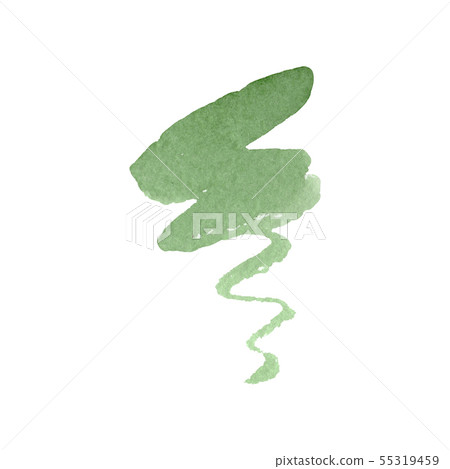 Abstract watercolor paper splash shapes isolated drawing. Illustration aquarelle for background. 55319459