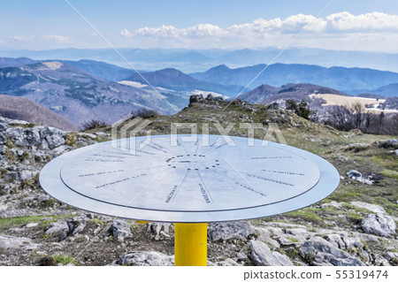 Directional signboard, Klak hill, Slovakia 55319474