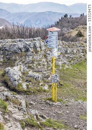 Directional signboard, Klak hill, Slovakia 55319475