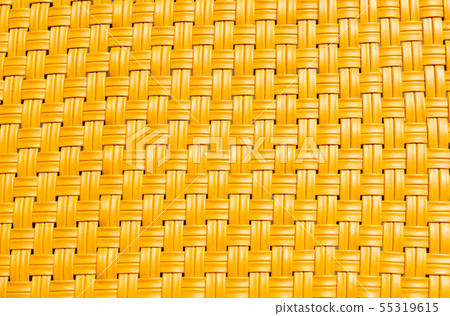 yellow wicker texture background 55319615