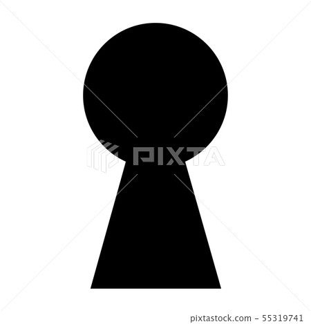 Keyhole icon vector. Key hole symbol, logo illustration. 55319741