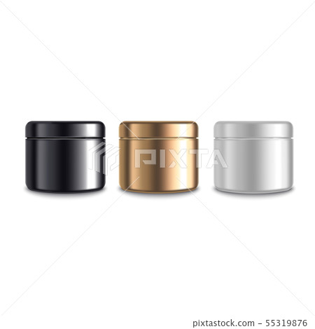 Realistic 3d Detailed Jar Cosmetic Cream Set. Vector 55319876