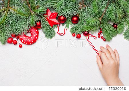Christmas card background border composition Christmas card background border composition 55320038