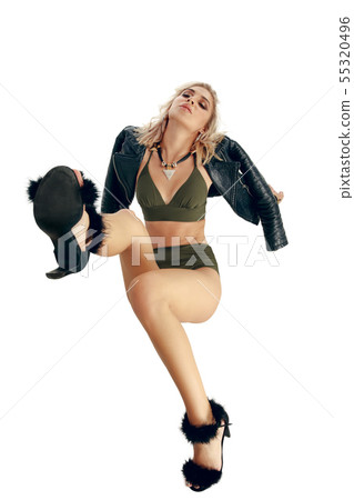 Full-length portrait of young beautiful woman with perfect body Full-length portrait of young beautiful woman with perfect body 55320496