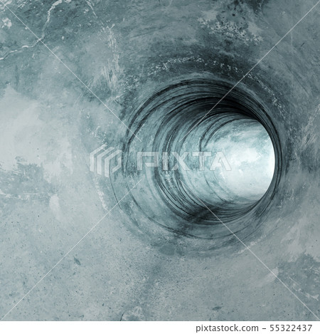 Modern futuristic concrete tunnel 55322437