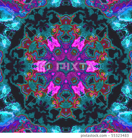 Geometric design, mosaic of a kaleidoscope 55323483