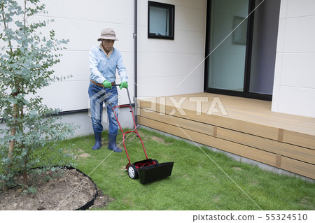 園林工作割草機男士50年代60年代 園林工作割草機男士50年代60年代 55324510