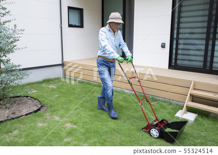 園林工作割草機男士50年代60年代 55324514