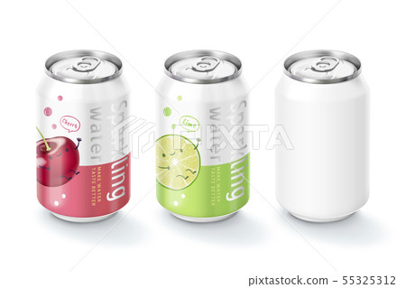 Sparkling water package design 55325312