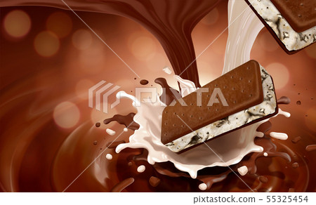 Ice cream sandwich cookie Ice cream sandwich cookie 55325454