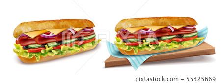 Delicious submarine vegetables Delicious submarine vegetables 55325669