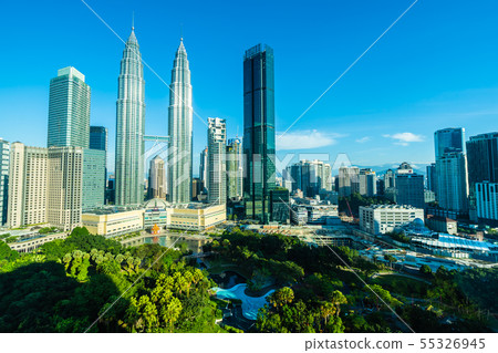 Beautiful architecture building exterior city in kuala lumpur skyline Beautiful architecture building exterior city in kuala lumpur skyline 55326945